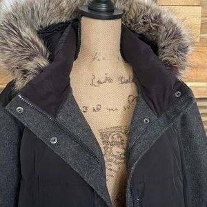 Lands’ End woman’s coat with detachable hood